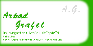 arpad grafel business card